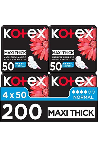 U by Kotex Kotex Maxi Protect Thick Pads, Normal Size Sanitary Napkins With W...