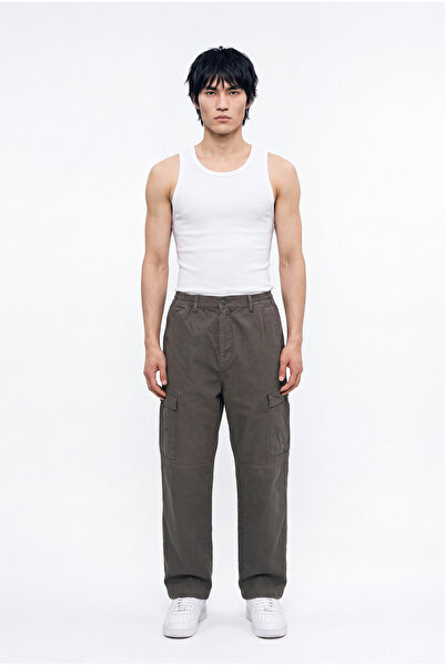 Machinist Men's Baggy Cargo Pants Khaki