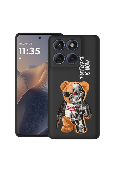 bestcase ®   Θήκη TPU Υπέρλεπτη για Motorola Edge 70 Pro, Μισό Ρομπότ Μισό Αρ...
