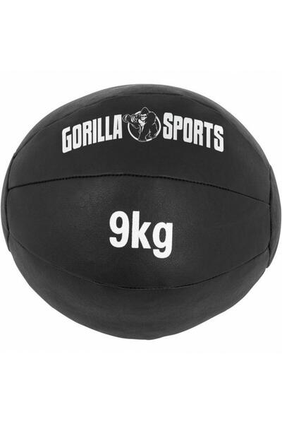 Gorilla Sports Minge medicală Wall Ball din piele sintetică 1 - 10 kg 9 kg