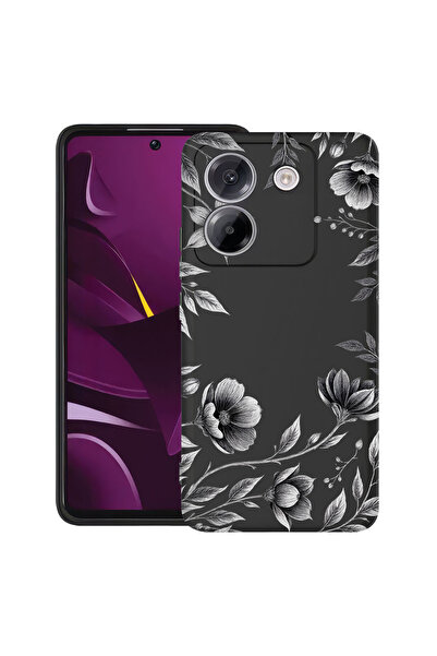 bestcase ®   TPU Ултра тънък калъф за Honor 600 Smart, Черен флорален, 315999...