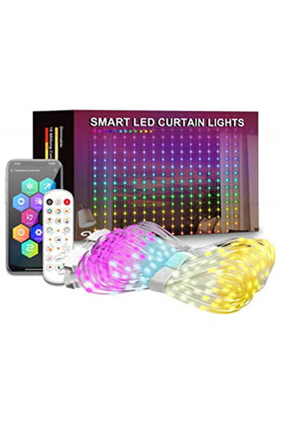 KEKE Modern RGB Magic Color Bluetooth Control LED Light String 3X3 Meter