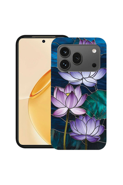 bestcase ®   TPU ултра тънък калъф за Honor 600 Pro, Флорален - Витражен лото...