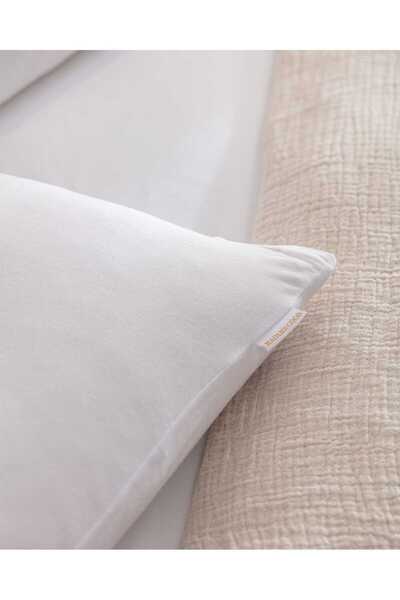 Madame Coco Adenya Sepeti Belle Bamboo Cotton 2-Piece Pillowcase - White