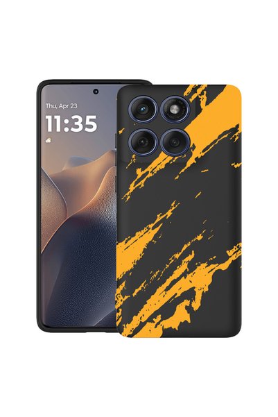 bestcase ®   Θήκη TPU Υπέρλεπτη για Motorola Edge 70 Pro, Χρυσές Ρίγες, 31599...