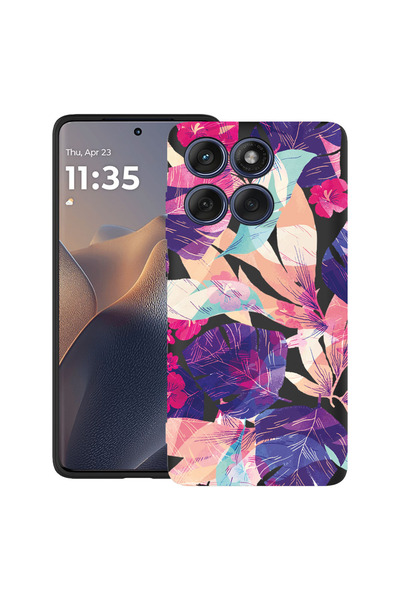 bestcase ®   Θήκη TPU Υπέρλεπτη για Motorola Edge 70 Pro, Τροπικά Λουλούδια, ...