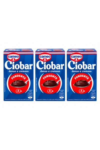 Cameo Set de 3 x Ciobar Fondente, Ciocolată caldă densă și cremoasă, 115 g/cu...