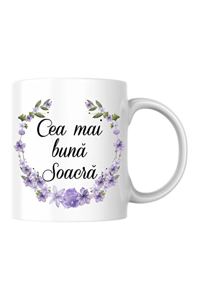INOVATIX Personalized mug - The best Mother-in-law! white, 330 ml