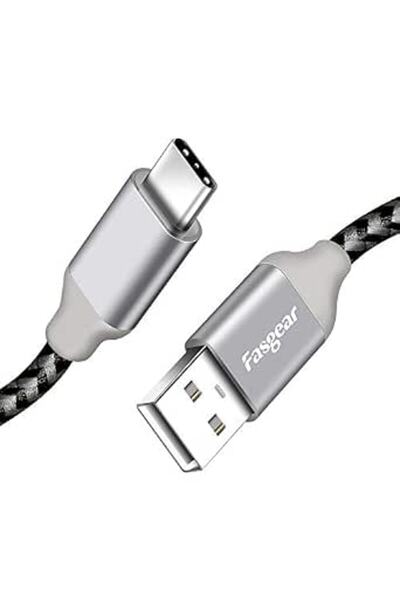 Fasgear كابل USB-C، عبوة واحدة بطول 10 أقدام، كابل شحن ومزامنة USB من النوع C...