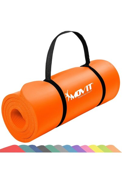 MOVIT Saltea de yoga cu grosimea de 10/15 mm 183 x 60 x 1,0 cm / Caisă