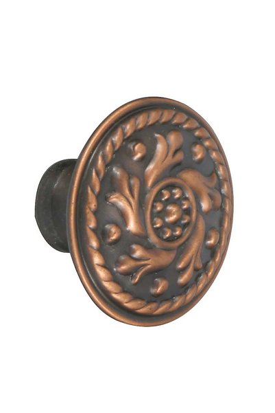 OEM Buton pentru mobila, metalic, cupru antic, M 482.97.28, 30 x 22 mm