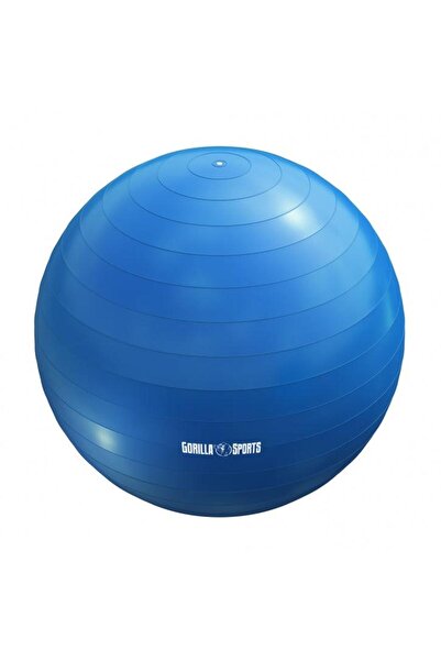 Gorilla Sports Minge de gimnastică incl., pompă de aer 55 - 75 cm Albastru / ...
