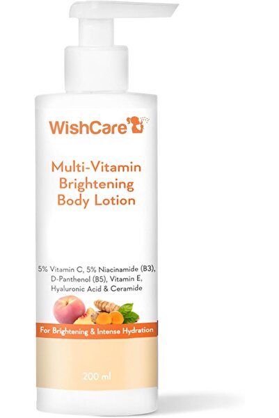 WishCare لوشن الجسم المُشرق متعدد الفيتامينات - 5% فيتامين سي، 5% نياسيناميد ...