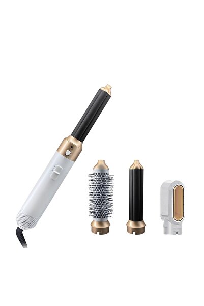 Omnia Set aparat coafat păr cu accesorii, 1000W – bucle definite și styling r...