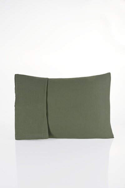 MYLASA HOME 100% βαμβακερή μαξιλαροθήκη μουσελίνας 2 στρώσεων, σετ 2 τεμαχίων...