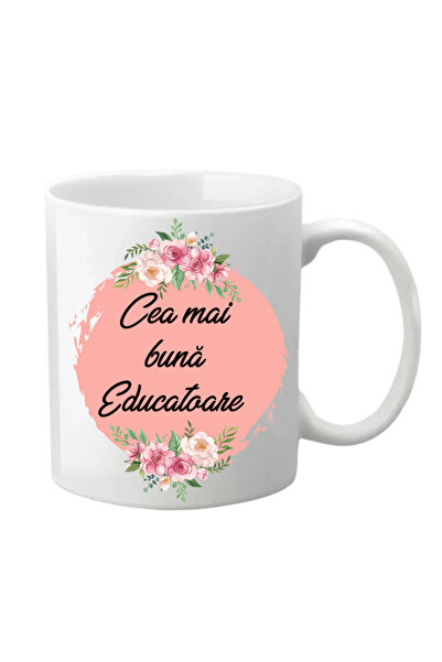 INOVATIX Personalized Can - The Best Educator!, λευκό, 330 ml