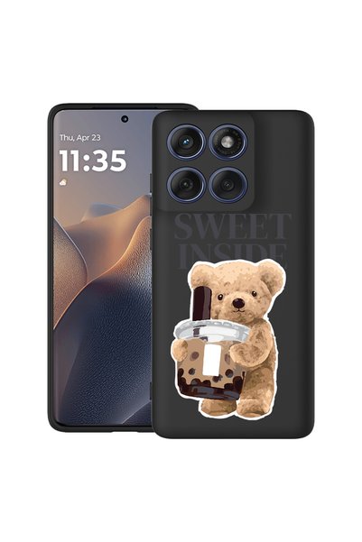 bestcase ®   Θήκη TPU Υπέρλεπτη για Motorola Edge 70 Pro, Αρκουδάκι Γλυκό Εσω...