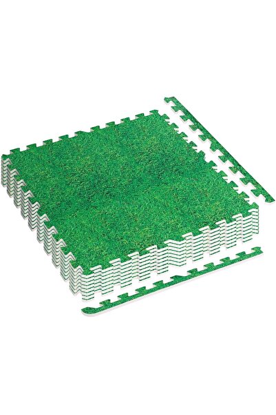 MOVIT Set de 8 covorase de protectie, 3m², multiple culori Verde Iarba