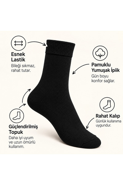 erkek pamuklu soket çorap