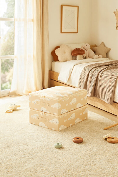 Ocean Home Textile 2'li Çocuk Odası Sevimli Balina Baza Altı Valiz Düzenleyic...