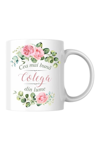 INOVATIX Personalized mug - The Best Colleague in the World! white, 330 ml