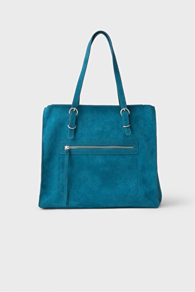 Stradivarius Fermuarlı shopper çanta