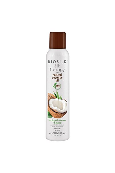 Biosilk Μους Όγκου Αφράτη με Βιολογικό Έλαιο Καρύδας Silk Therapy (237ml)