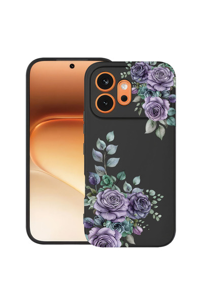 bestcase ®   TPU Ултра тънък калъф за Honor 600, Флорален - Пастелно розово ц...