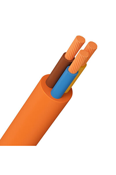Flamex Cablu electric flexibil 3x1.5 mm², portocaliu, rolă 100 m