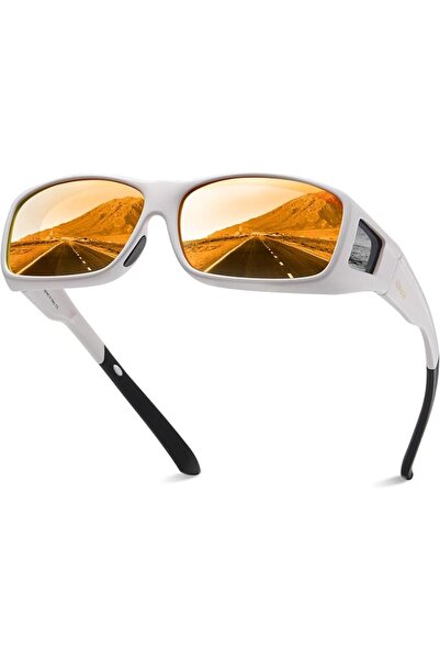 DUCOO DUCO Polarized Wraparound Fitover Glasses Wear Over Sunglasses for Men ...