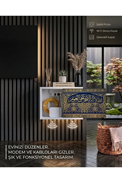 Premium Kalite Doğal Ahşap Sürgülü Kapaklı Sigorta Kutusu Saklama Kapatıcı Dolap Priz Kapatıcı