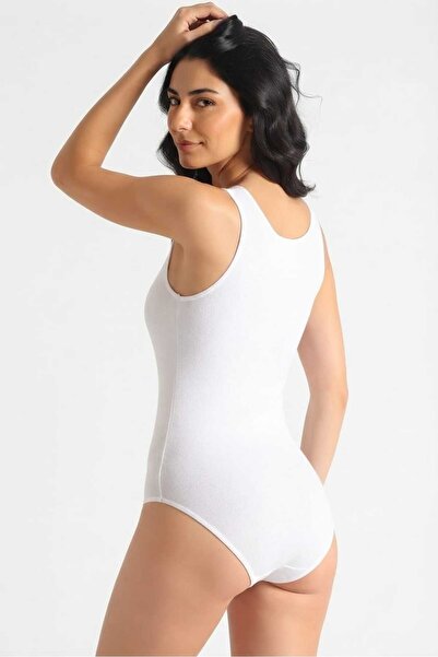 Seher Yıldızı 10-Piece Advantage Pack Women's Wide Strap Bottom Hook Cotton Lycra Flexible Bodysuit - 6 Special Custom Made Buckle Gifts!