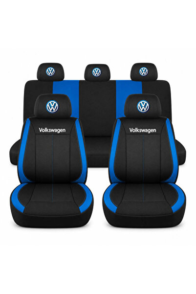 Autohelix MSA Set huse scaune Universal Vision, albastru personalizat cu Volk...