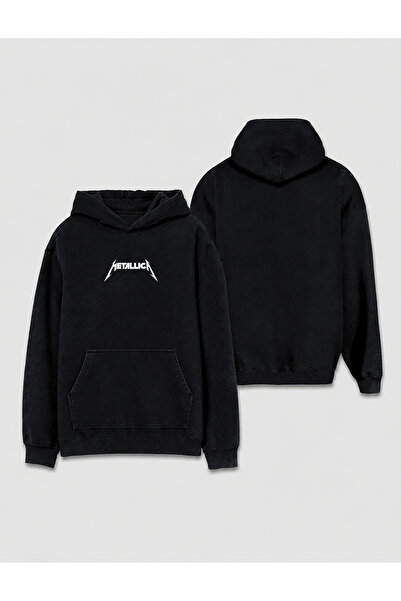 Darkia Metallica Minimalistički dizajn, kapuljača sa kapuljačom, unisex, sa o...