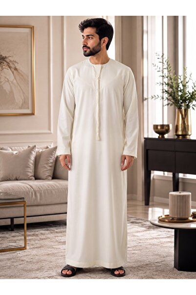 Generic Brand ثوب إماراتي رجالي – كندورة خليجية أنيقة ومريحة – عرض 26 إنش