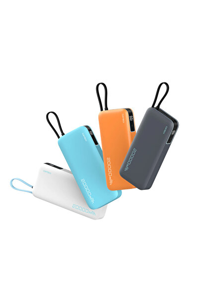 Cuktech Baterie externa Cuktech, portabila, cu cablu USB-C integrat, incarcar...