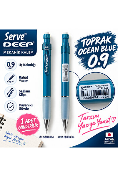 Serve Deep Toprak Serisi Versatil Mekanik Kalem 0.5 / 0.7 / 0.9 mm Renk Seçen...