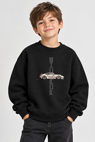 cirokids Porsche Car Printed Unisex Cotton Kids Sweatshirt (Ages 4-14)