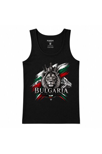 Rabona Fashion Bulgaria Crowned Lion Mountains & Landmarks Graphic Tank Top