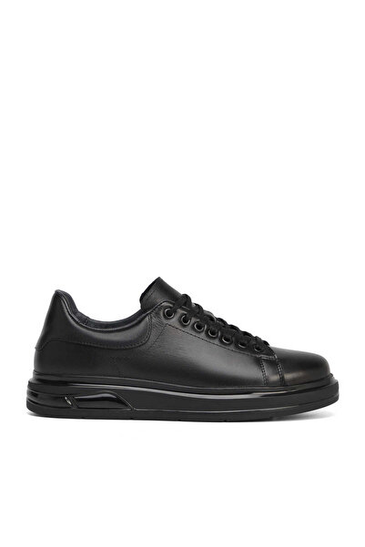Tergan Siyah Hakiki Deri Erkek Sneaker - E26S1AY57938-A23
