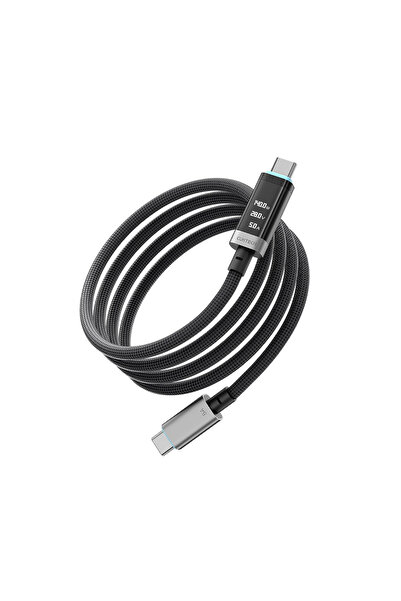 Cuktech Data and Charging Cable, CTC620P, 240W, USB-C to USB-C, 2m, Black