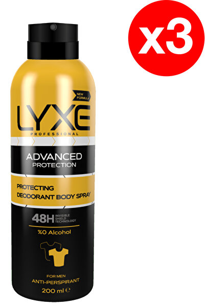 LYXE Spray Deodorant Profesional cu Protecție Avansată pentru Bărbați 48H 200...