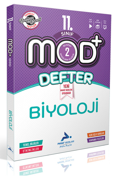 paraf yayınları 11. Sınıf Maarif Model Biyoloji MOD+ Defter