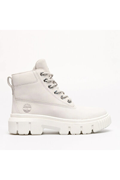 Timberland حذاء Grayfield Mid Lace Up نسائي باللون الرمادي