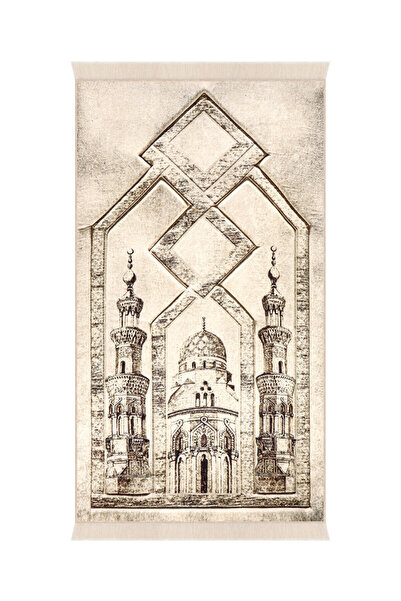 Bursa İpek Stone Sponge Velvet Prayer Mat
