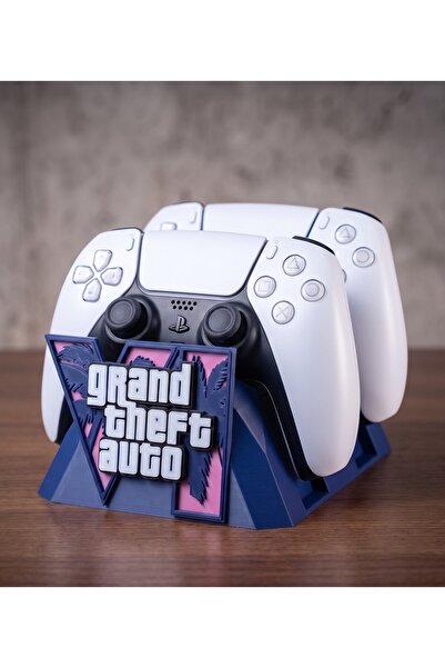 omniprint Gta 6 Temalı Lacivert Ps5 Kol Standı - Özel Tasarım Gta 6 Kontrolcü...