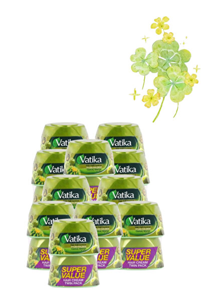Vatika 11 قطعة كريم تصفيف الشعر للتحكم في تساقط الشعر بالصبار والجرجير والزيت...