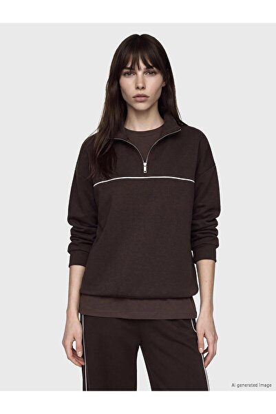 LC Waikiki Soft Touch Oversize Women's Sweatshirt Tunic (W6)