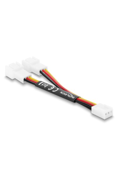 DELOCK Καλώδιο 1x 3pin 2x 3pin 91429 Ανεμιστήρες 10εκ.