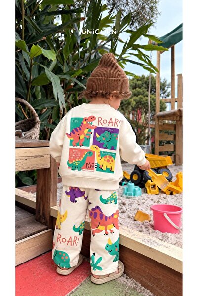 mirkidsclub Children's Unisex Slogan Sweatshirt Tracksuit Set – Comfortable F...